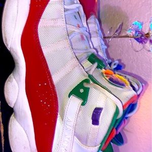 I got some Jordan 6 Rings multi color trying to sell I don’t wear them anymore